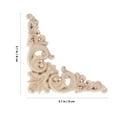 thumbnail image 2 of MLINS 4pcs DIY Wooden Onlays Carvings for Furniture Unpainted Decorative Wood Appliques Wall Cupboard Door Cabinet Dresser Home Decor, 2 of 8
