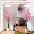 thumbnail image 4 of 5-foot artificial cherry blossom tree con a blanca pot-realistic fake sakura tree para indoor outdoor home garden oficina y wedding decor (double), 4 of 7