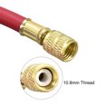 thumbnail image 3 of Uxcell 3.94ft 1/4 SAE Thread 600PSI Refrigeration Charging Hose Tube Rubber Red, 3 of 5