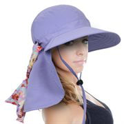 Sun Hat for Women Large Neck Flap Hat with UPF 50+ Sun Protection for Outings, Beach, Hiking, Travel by Sun
