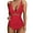 Red, variant on One-Pieces Swimsuit for Women Sexy Mesh Tummy Control One-Pieces Swimwear for Women Push Up High Waisted Swimwear Bathing Suit S-2XL