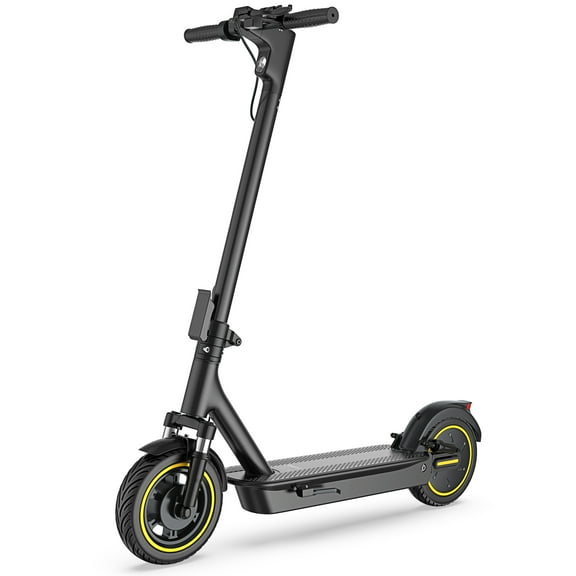 AOVOPRO ESMAX 500W 10' Foldable Electric Scooter for Adults with Air Tire and Dual Shock Absorption, Dual Braking