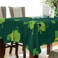 thumbnail image 3 of Coolnut St Patrick Shamrock Hat Tablecloth Rectangle Colorful Table Cloth Large Square Table Cover for Dining Kitchen Party 60"x120" Decor Gift, 3 of 7