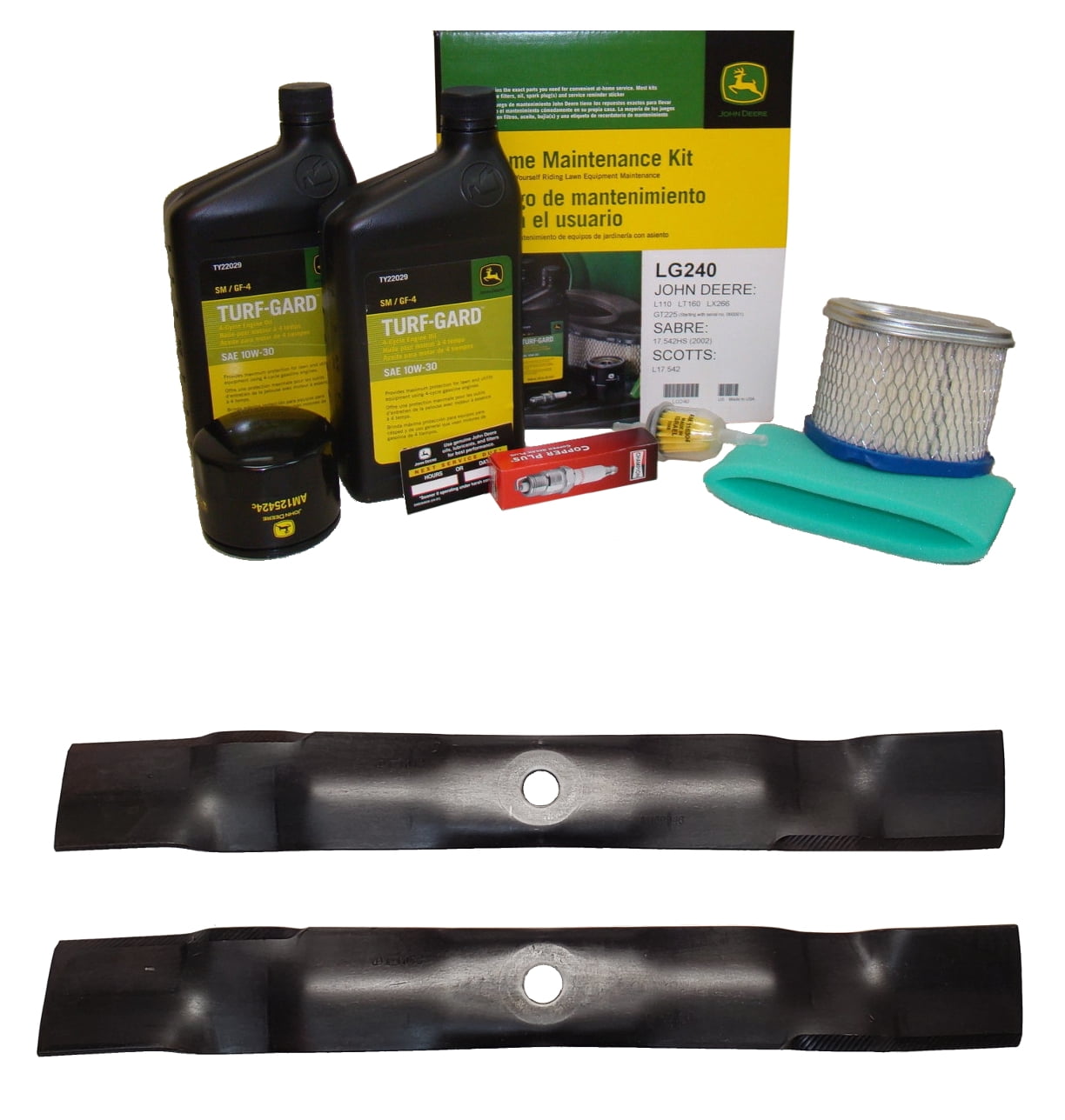 John Deere Original Equipment Model LX255 Maintenance Kit + Mulching