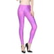 thumbnail image 1 of Leggings de mujer de cuero sintético brillante y colorido, acabado metálico, largo 9/10, corte ajustado, versátiles para el otoño - M-XXL, 1 of 2