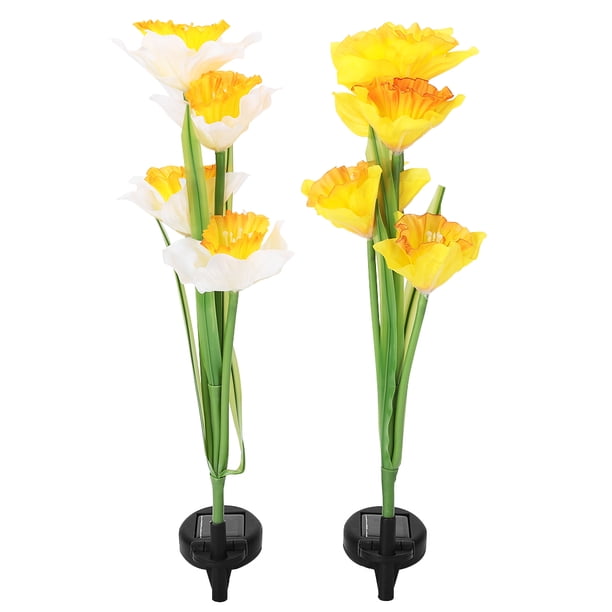 Luces De Flores De Narcisos LED CONERGIA SOLAR AL AIRE LIBRE PARA DELACIÓN DEL PATIO DE JARDÍN