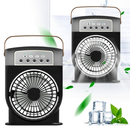 

2packs BnGAJN Halloween Sale Fans Mount Portable Fan 4 Color 3 Speed Mini Frost Fan Maximum Fan Water Freezing Portable Air Conditioning