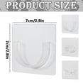 thumbnail image 3 of No-Drill Adhesive Curtain Rod Bracket, Tension Rod Holder for Shower and Door Curtains, Stick-On Hook Support for Window Curtain Rod Accessories, 3 of 4