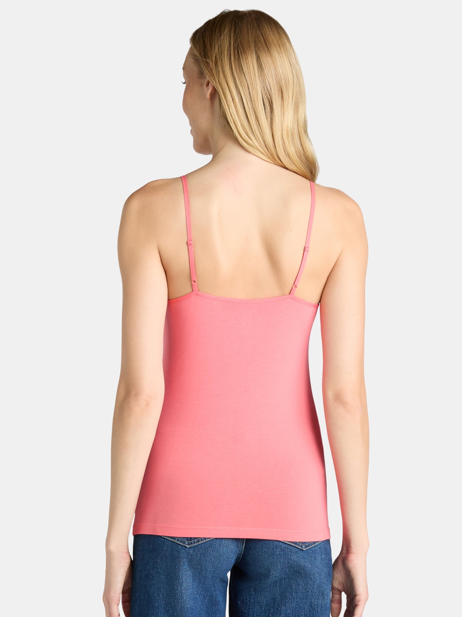 Time and Tru Women's Cami with Adjustable Straps, Sizes XS-XXXL