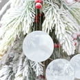 thumbnail image 5 of Neoyler Christmas Decorations Shatterproof Matte Transparent Christmas Balls for Xmas Tree Decoration DIY Hanging Ornament for Vacation Home Decor Unique Christmas Tree Decor 2.4in White, 5 of 5