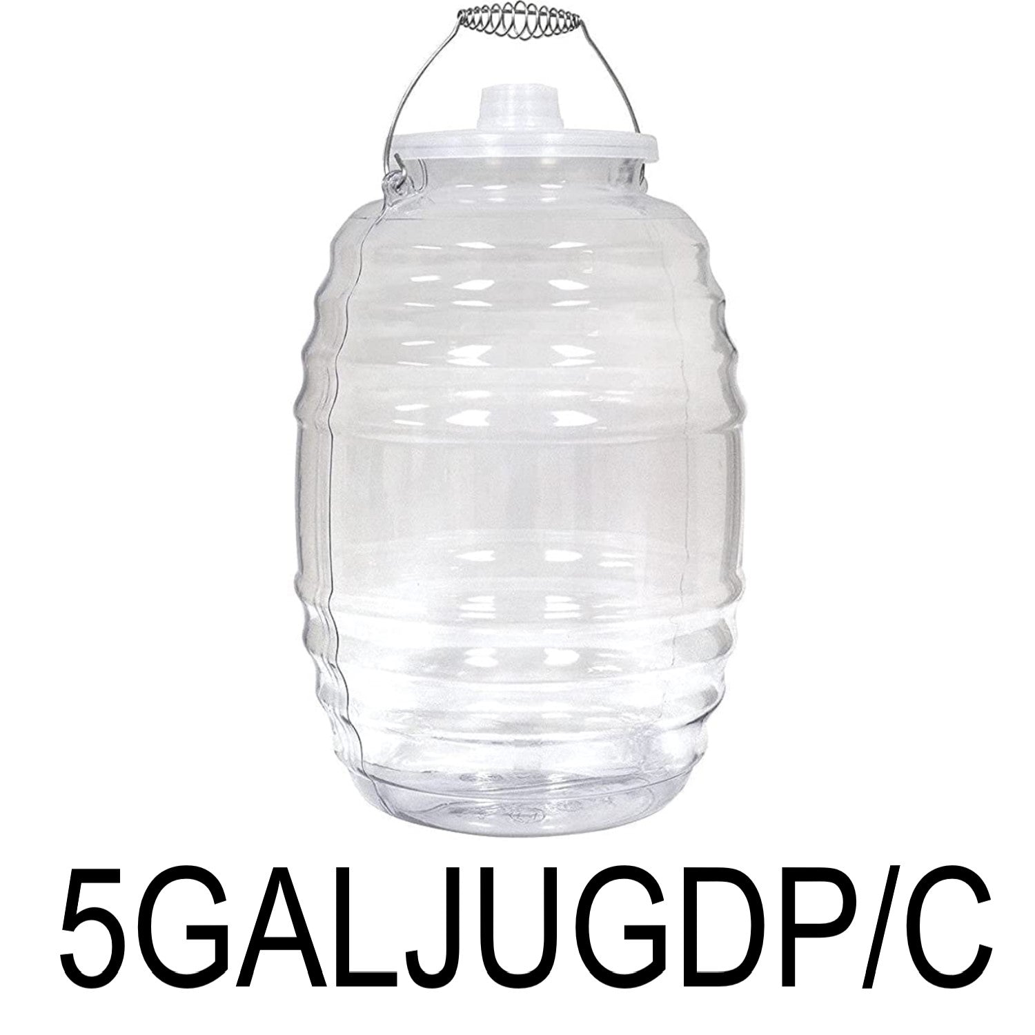 5 GAL Plastic Jug Water Dispenser with Handle & Lid