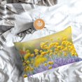 thumbnail image 5 of Pofeuu Flowers And Butterflies Print Polyester Microfiber Plush Pillowcases, Super Soft and Cozy Pillow Case Covers with Envelop Closure（Pillow core not included）-14"x20", 5 of 6