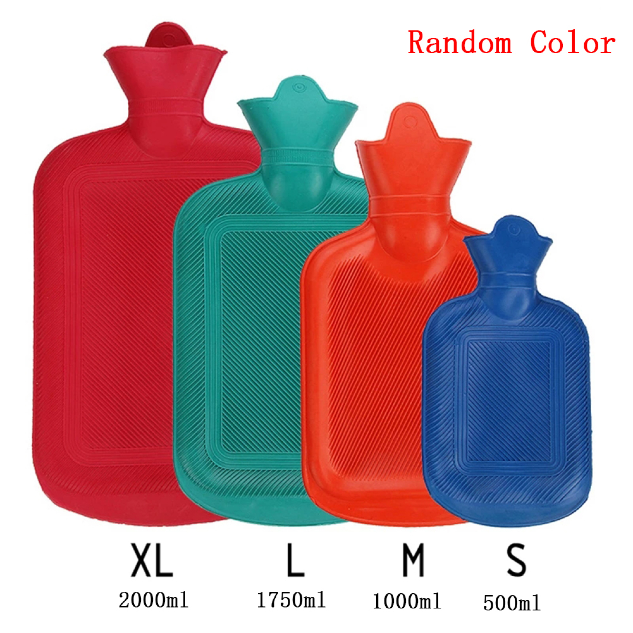 Wärmflasche Aus Gummi – 2 Stück Klein (21x11 Cm, 300 Ml), Weiches PVC, Für Wärme- & Kältetherapie