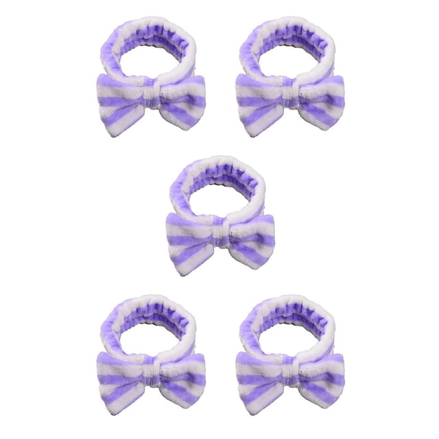 Qarigey Diademas Nudo de lazo Banda elástica para la cabeza Banda para el sudor ajustable Accesorios para el cabello Diadema para de cara Raya Type2 NO2 Qarigey CBP394887