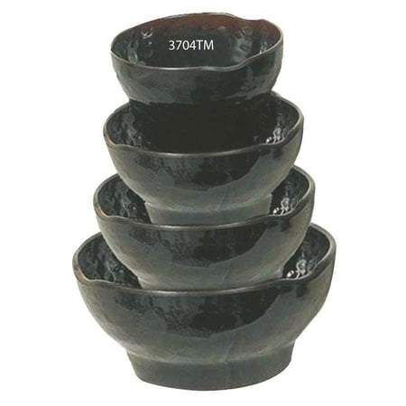 

Tenmoku 23 Oz 6 1/2 Wave Soup Bowl Melamine Pack of 6 4 packs