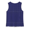 thumbnail image 3 of Tsesme Polka Dot Tank Tops for Women, Sleeveless Crew Neck Shirts, Loose Side Split Summer Vacation Casual Tees XL, 3 of 9