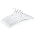 thumbnail image 2 of Perchas acolchadas Amber Home, satén blanco, 43 cm, para mujer, paquete de 5, 2 of 8