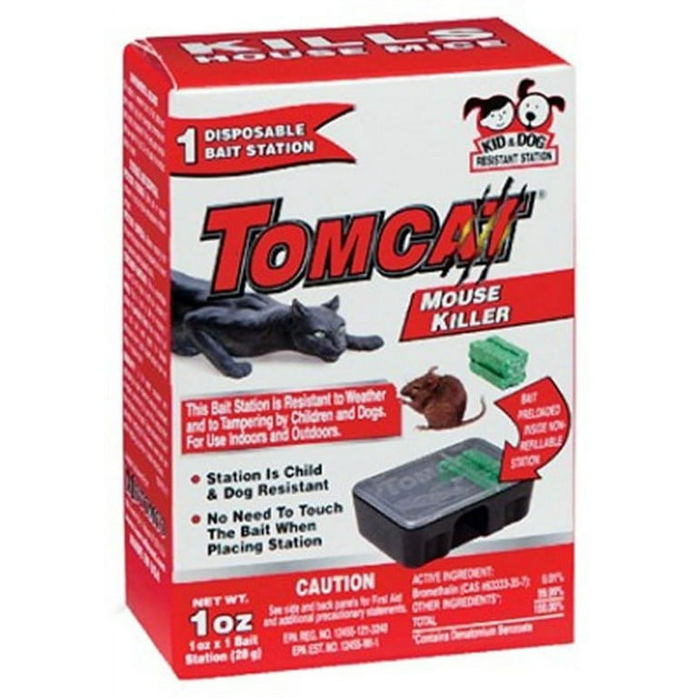 Tomcat Tier Mouse Killer I Refillable Mouse Bait Station - 16 oz bag