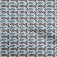 thumbnail image 1 of oneOone Cotton Cambric Brown Fabric Asian Block Fabric For Sewing Printed Craft Fabric By The Yard 56 Inch Wide, 1 of 4