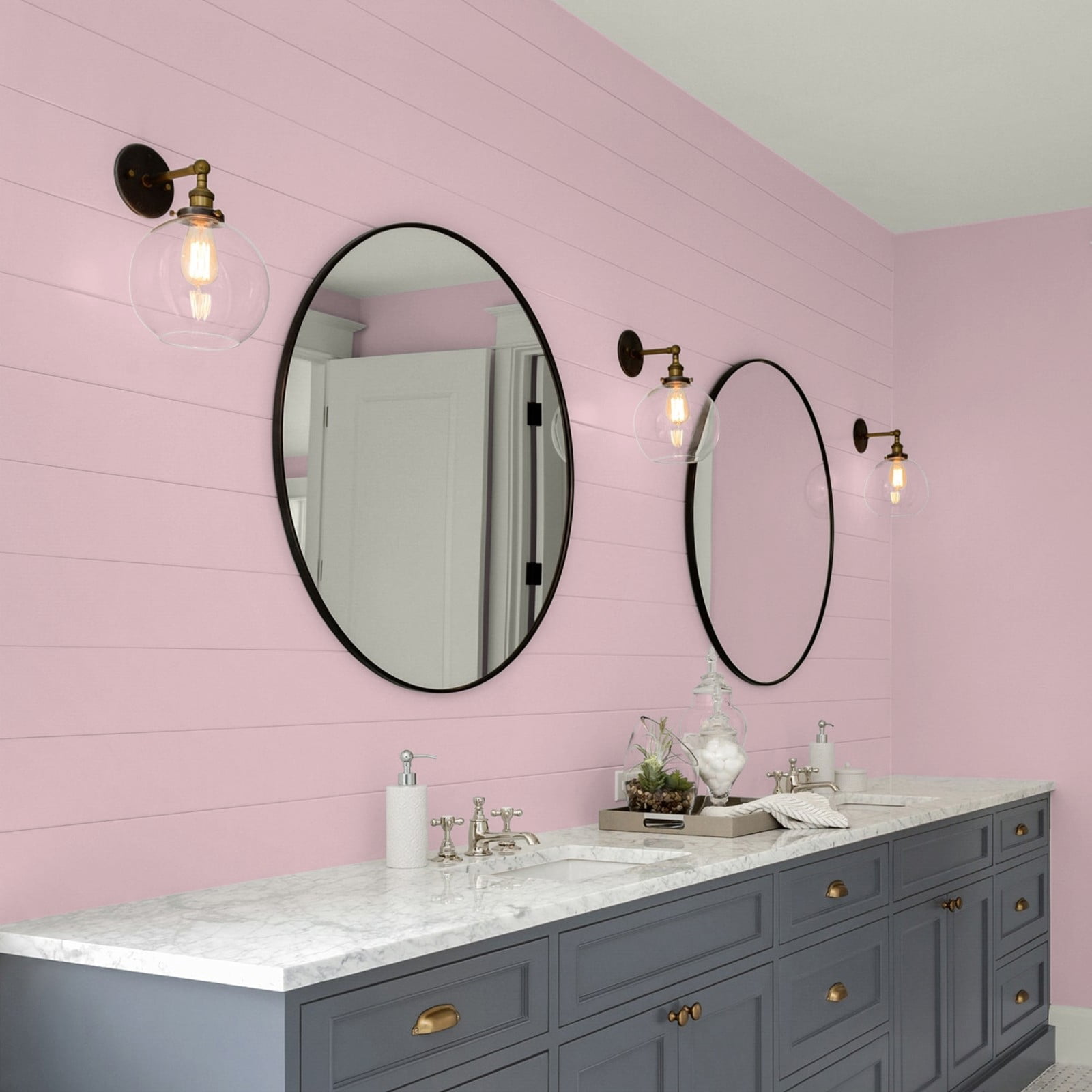 Glidden Glidden Kitchen Bath and Laundry Nostalgia / Pink, Eggshell Interior Paint with Primer, 1 Gallon