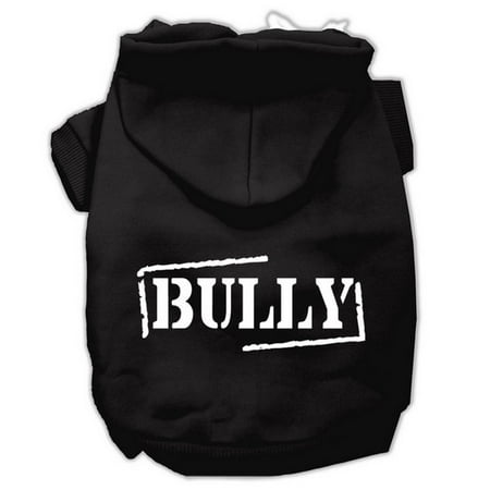 Black Pet Screen - Mirage 62-22 XLBK Bully Screen Printed Pet Hoodie Black - Size XL