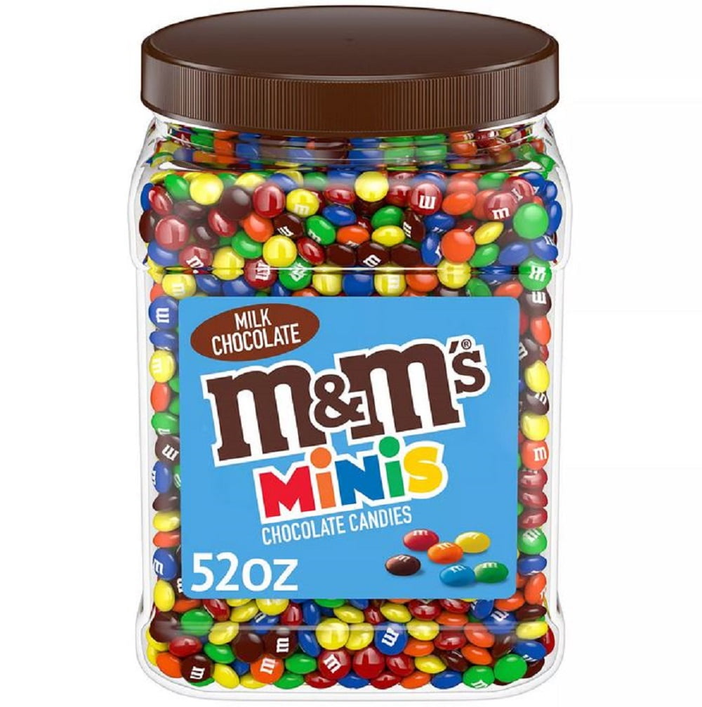 2 Pack | M&M’S Minis Milk Chocolate Candy Resealable Bulk Jar (52 oz.)