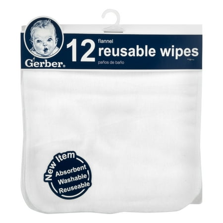 Gerber Flannel Reusable Wipes - 12 CT12.0 CT