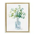 thumbnail image 5 of Stupell Industries Flower Jar Still Life Green Blue Painting Metallic Gold Framed Floating Canvas Wall Art, 24x30, by Danhui Nai, 5 of 5