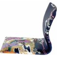 thumbnail image 2 of Oriental Furniture Tatami Meditation Backrest Chair, Indigo Geisha, Traditional, 2 of 3