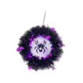 thumbnail image 2 of Adorno colgante de corona artificial, corona decorativa brillante, decoración de Halloween, anillo floral, decoración para año Nuevo, interior y, 2 of 9