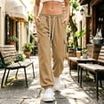 thumbnail image 7 of Lopecy-Sta Pants for Women Cargo Jogger Pants Elastic Drawstring Waist Multi Pockets Loose Fit Street Style Athletic Trousers for Spring Fall, 7 of 7