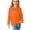 Orange, variant on Oksale Shirts for Girls 5T Cotton Fashion Print Tees Kids Unisex Soft Round Neck Tops Girls Clothes Long Sleeve Tshirts