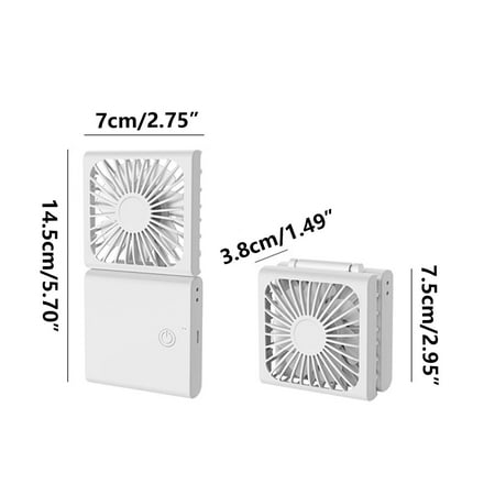 

Moocorvic Clearance Foldable Fan Mini Fan Handheld USB Small Fan Rechargeable 3 Speed Mode Personal Neck Fans Quiet Cooling Fan for Women Baby Desk Bedroom Travel
