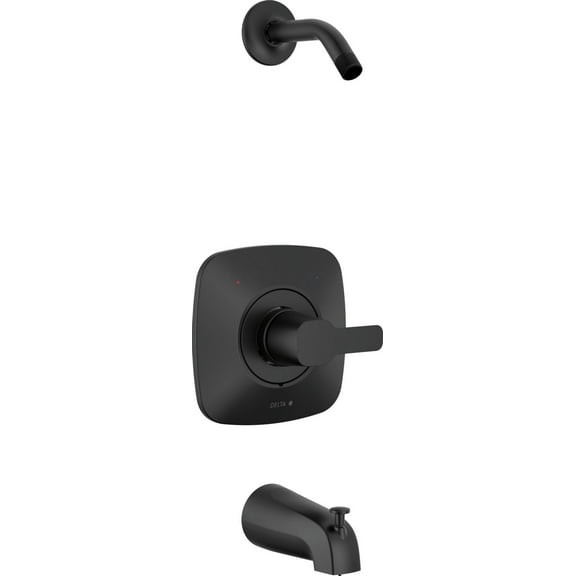 Delta T144339-Lhd-Pp Modern Monitor 14 Series Tub And Shower Trim Package - Black