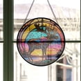 thumbnail image 3 of Hanging Stained Glass for Windows Deer - Stained Glass for Windows Deer, Festival Gift Ornament, Year-Round Decorative Piece, Home Wall & Window Art, Brightens Any Space with Light, 3 of 6