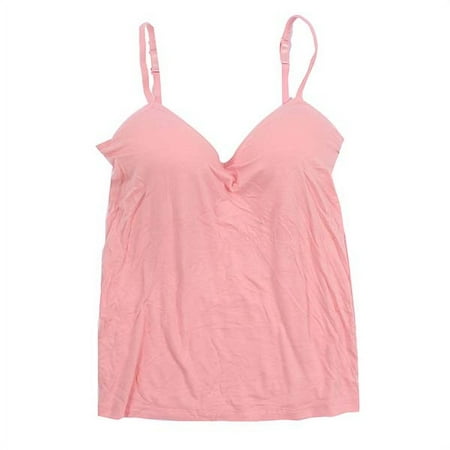 

Oaktree--Women Sports Bra Tops V-Neck Camisole Straps Push Up Bra Vest