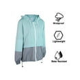 thumbnail image 5 of Musuos Women Autumn Raincoat Lightweight Waterproof Rain Jackets Hooded Windbreaker, 5 of 7