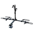 thumbnail image 3 of Stromberg Carlson Bike Rack BC-202BA 2 Inch Receiver Hitch Mount; Holds 2 Bikes; Up To 80 Pound Weight Capacity; Cradle System With Straps; Without Lock; Foldable; Black, 3 of 5