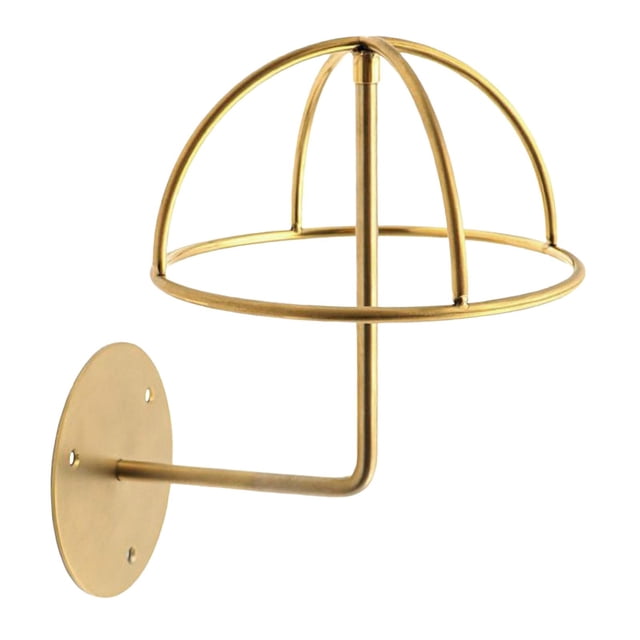 Colgador de soporte de estante de exhibición de sombrero montado en la pared colgante de acero inoxidable para entrada de tienda SM SunniMix Estante de exhibición del sombrero