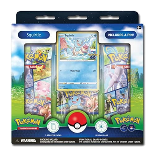 Colección de pines Pokémon TCG Pokémon Go con Squirtle