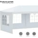 thumbnail image 5 of Toldo con Carpa Bluelander, 3 x 6 Metros, Paredes con Ventanas Laterales, Impermeable, 5 of 7