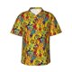 thumbnail image 1 of Balery Dancing African Womens Camisas hawaianas de manga corta para hombre, camisas playeras de corte holgado, camisas de vacaciones con botones,Small, 1 of 7