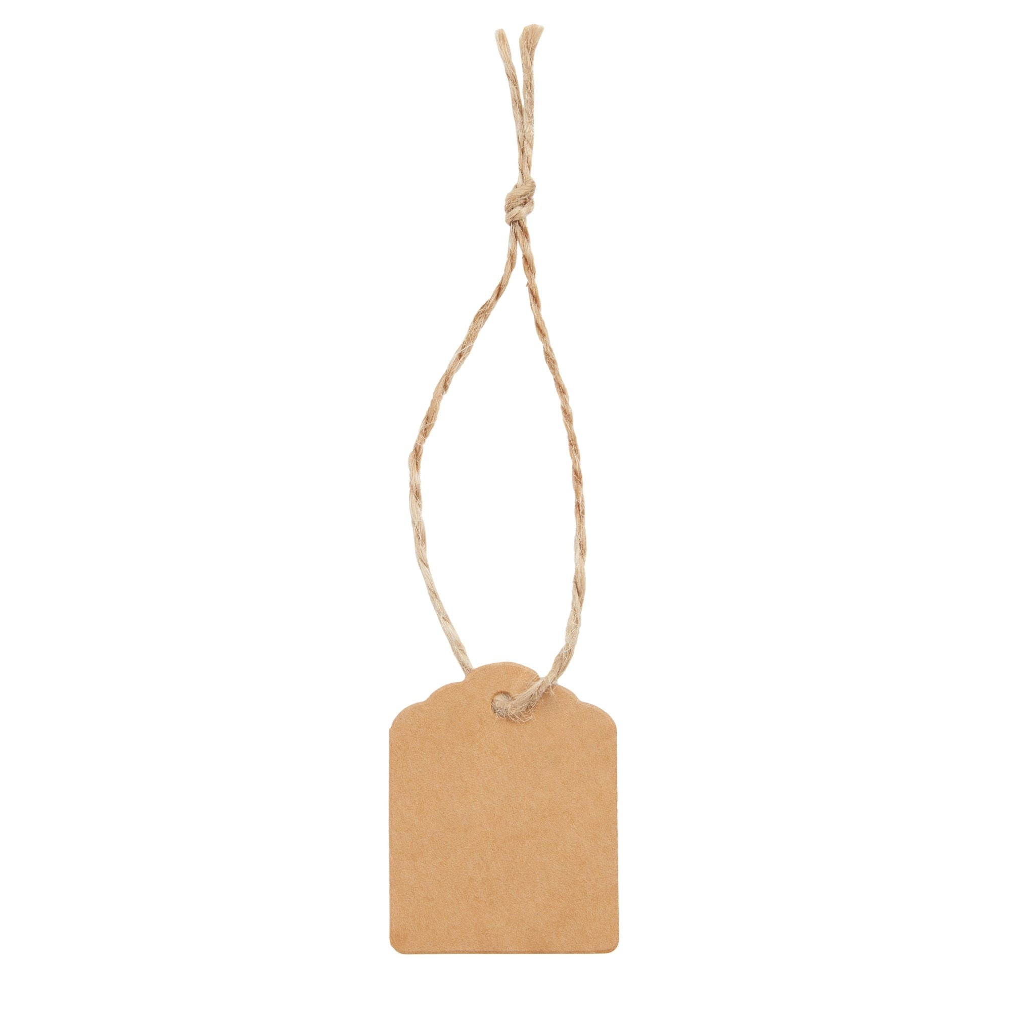 1¾ in. x 1-1/8 in. Recycled Kraft Merchandise Tags (with strings