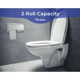 thumbnail image 2 of EnBath Toilet Paper Dispenser, Wall Mount, Holds 2 Standard Rolls, Commercial or Home, White, 2 of 10