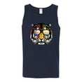 thumbnail image 3 of Funny Neon Summer California Beach Tiger | Mens Animal Lover Graphic Tank Top, Navy, X-Large, 3 of 4