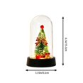 thumbnail image 4 of YingYouFu Lighted Christmas Cloche Decor, Battery Operated Mini Scene Ornament, Tabletop Tree Dome Decoration for Party Home Gift Present Display, 4 of 7
