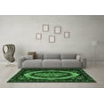 thumbnail image 3 of Ahgly Company Indoor Rectangle Medallion Emerald Green French Area Rugs, 7' x 10', 3 of 4