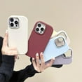 thumbnail image 5 of Designed for iPhone Case,Cute Smooth Touch Silicone Electroplated Camera Lens Protection Shockproof Protective Cover Phone Case (Red,iPhone 14 Plus), 5 of 8