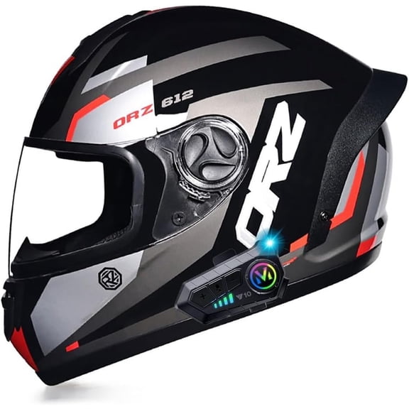 Bluetooth Motorcycle Helmets DOT Approved Full Face Motorcycle Generic Built-in Dual Speaker with Microphone, Multiple Vents Motorbike Generic Street Bike Generic