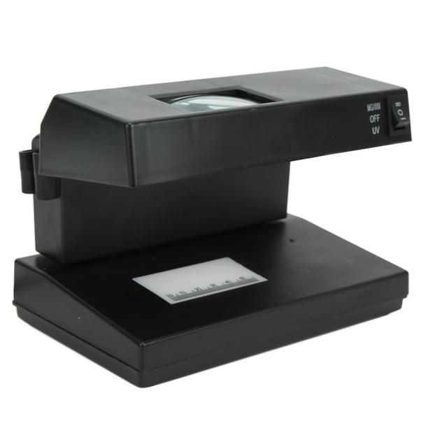 Detector de billetes falsos UV, sencillo, práctico, resistente, duradero y eficiente, con enchufe estadounidense de 110 V